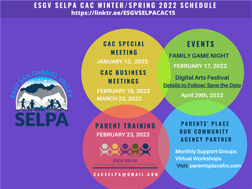 CAC calendar of events